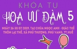 Thông báo đăng ký tham gia Khóa tu Hoa Ưu Đàm 5