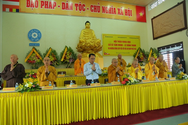 Khai mạc Hội thảo Khoa học về Cư sĩ Tâm Minh Lê Đình Thám