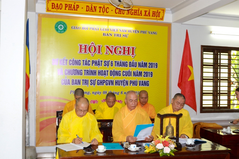 Hội Nghị Sơ Kết Công Tác Phật Sự 6 Tháng Đầu Năm 2019
