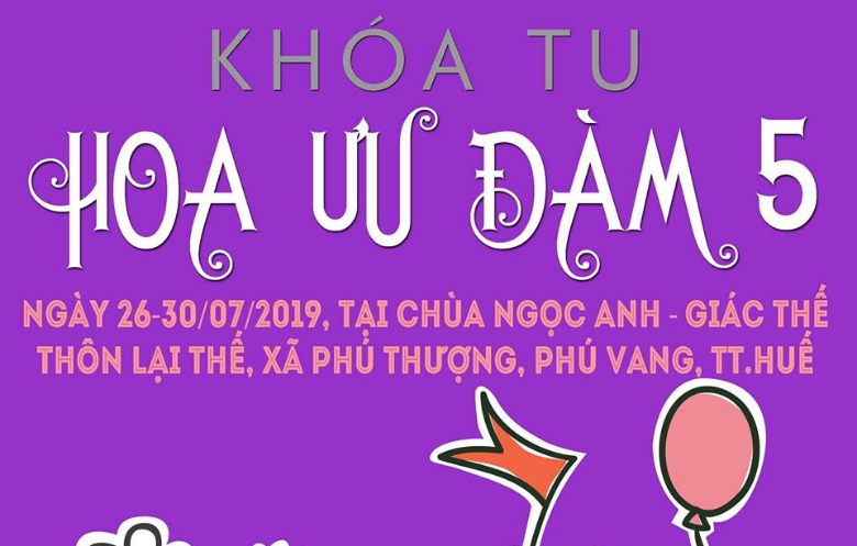 Thông báo đăng ký tham gia Khóa tu Hoa Ưu Đàm 5
