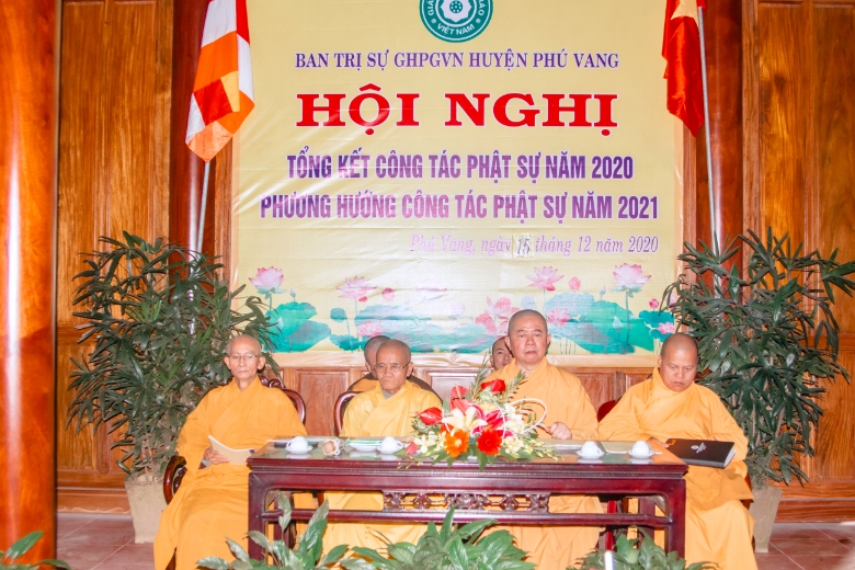 Hội Nghị Tổng Kết Công Tác Phật Sự Năm 2020 Phật Giáo Huyện Phú Vang