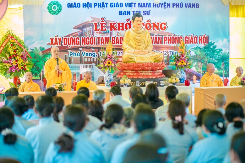 Lễ Khởi công xây dựng Ngôi Tam bảo - Trụ sở Văn phòng Giáo hội huyện