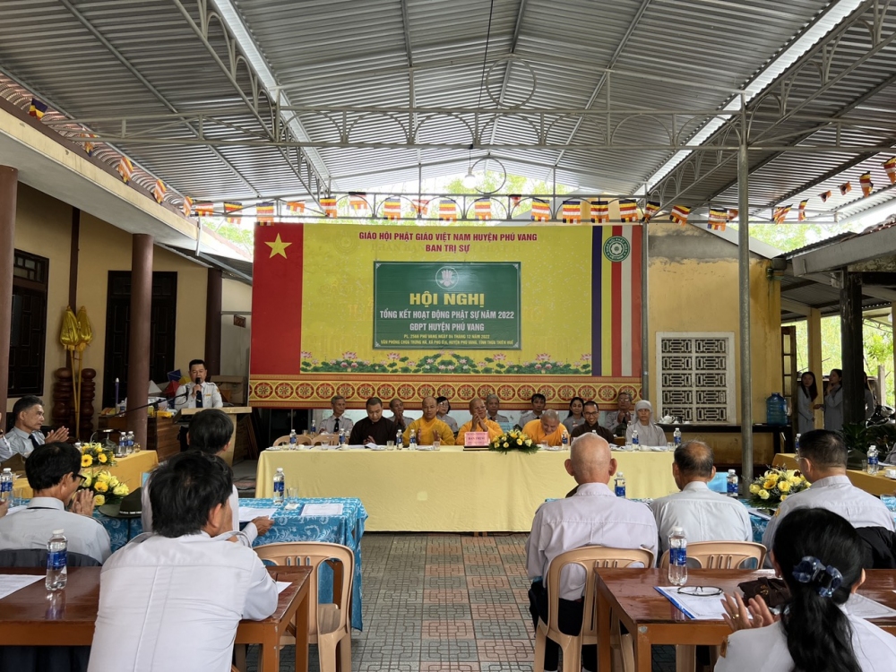GĐPT Phú Vang tổ chức Hội nghị Tổng kết Hoạt động Phật sự năm 2022